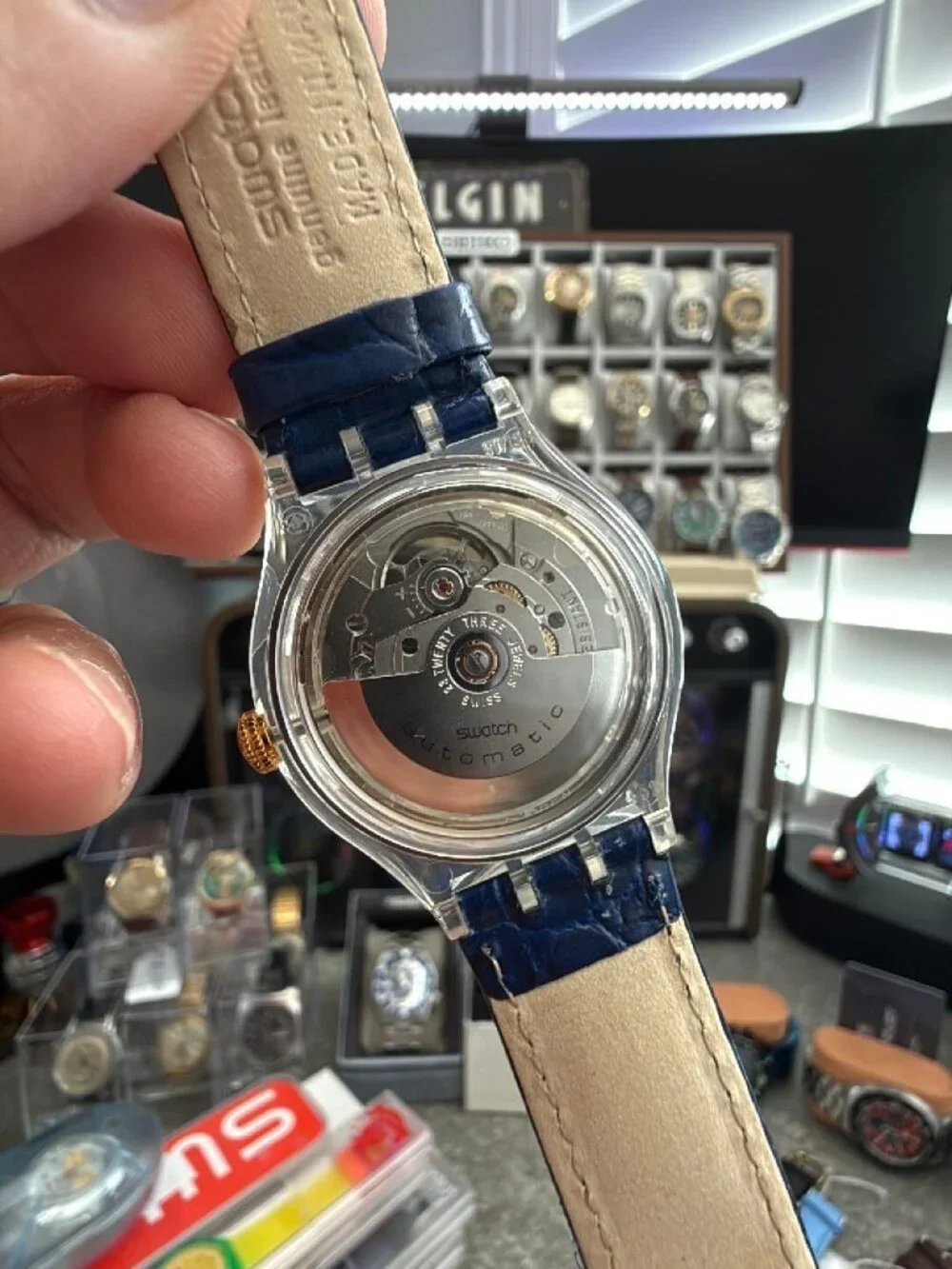 Swatch Automatic Hidden View SAK117 Skeleton Dial 1995 NOS Vintage